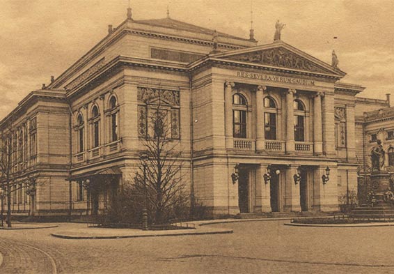 Leipzig, la Gewandhaus vers 1900.