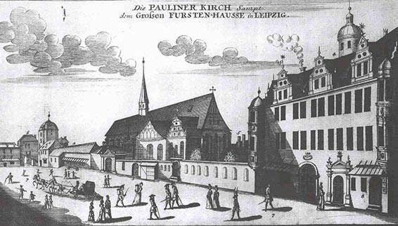 Paulinekirche Leipzig vers 1700
