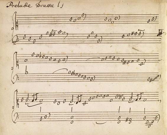 Prélude non mesuré de Charle Houssu (1689-1731)