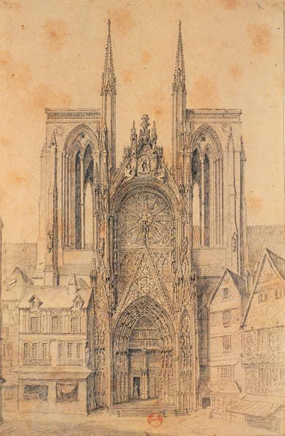 Cathédrale de Rouen, début 19e siècle