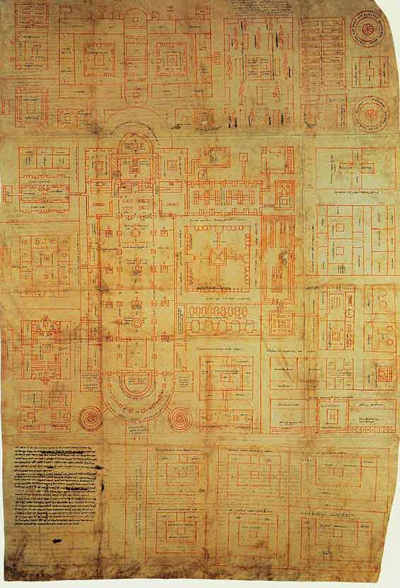 plan du monastère de Saint-Gall