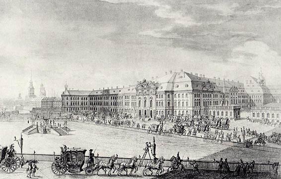 Saint Pétersbourg en 1750.